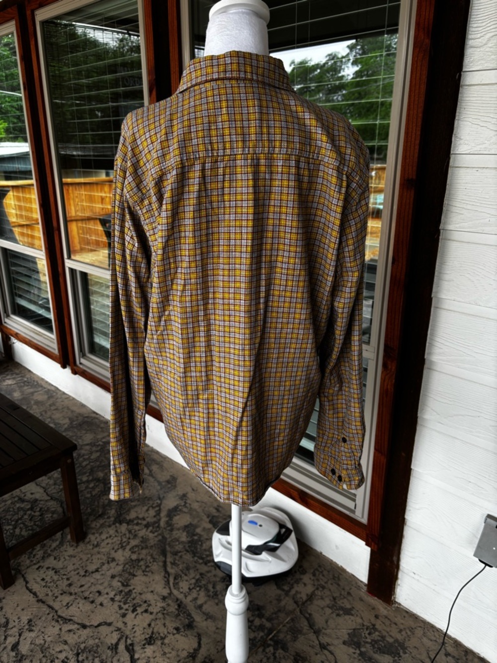 Patagonia Organic Cotton Plaid Button Front Shirt Men’s Medium M Long Sleeve - Picture 3 of 9